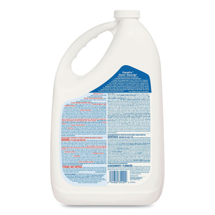 Clorox Clean-up Disinfectant, 128oz Refill Bottles, 4 per Carton