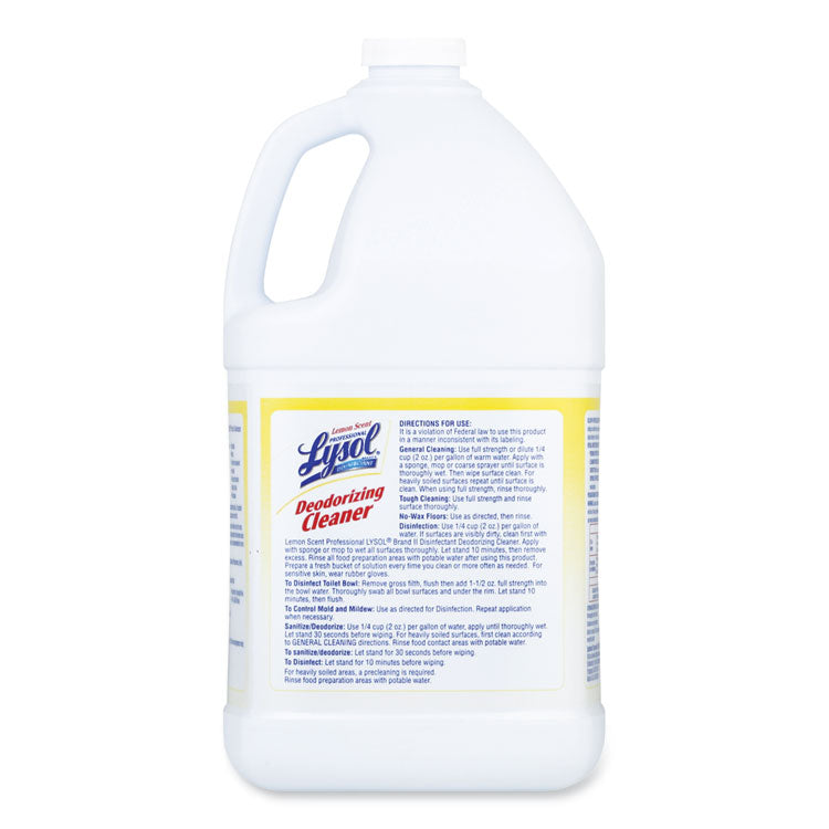 Lysol® Professional Disinfectant Deodorizing Cleaner - Lemon Scent - 1 gallon