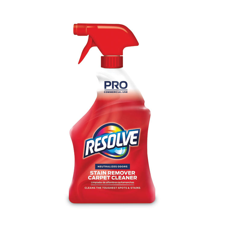 Resolve® Pro Commercial Use Spot & Stain Carpet Cleaner, 12 Bottles per Case, 32oz. Spray Bottle