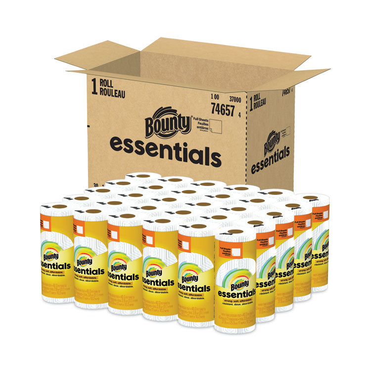 Bounty Essentials White Paper Towels, 30 Rolls/Case, 40 Sheets/Roll