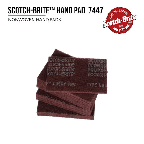 3M Scotch-Brite™ Very Fine Grade Hand Pad| 6” x 9” | 20/Case