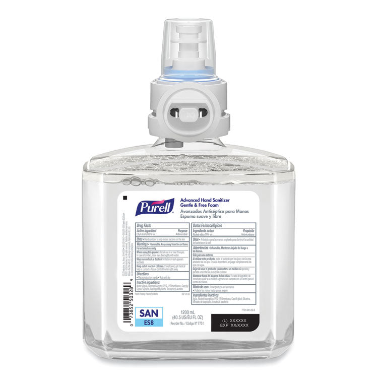 Purell® Advanced Foaming Hand Sanitizer - Fragrance Free, 1200 mL/refill