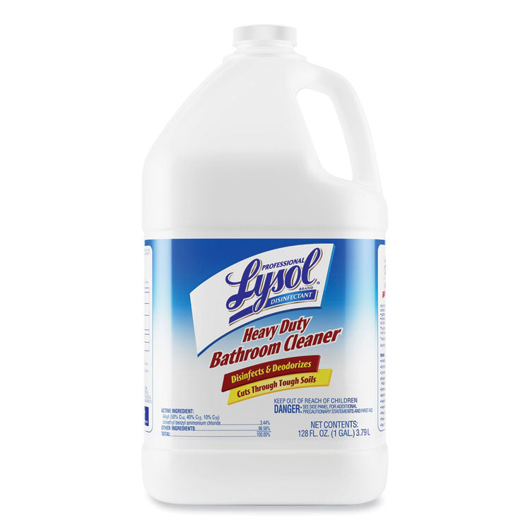 Lysol® Professional Heavy Duty Bathroom Cleaner, 1 gal Bottle, 4 Bottles/Carton