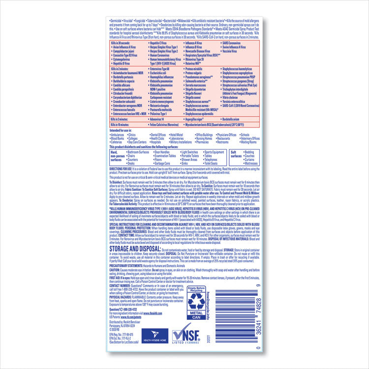 Lysol® Professional Disinfectant Spray Crisp Linen - Pack of 12 - (19 oz./canister)