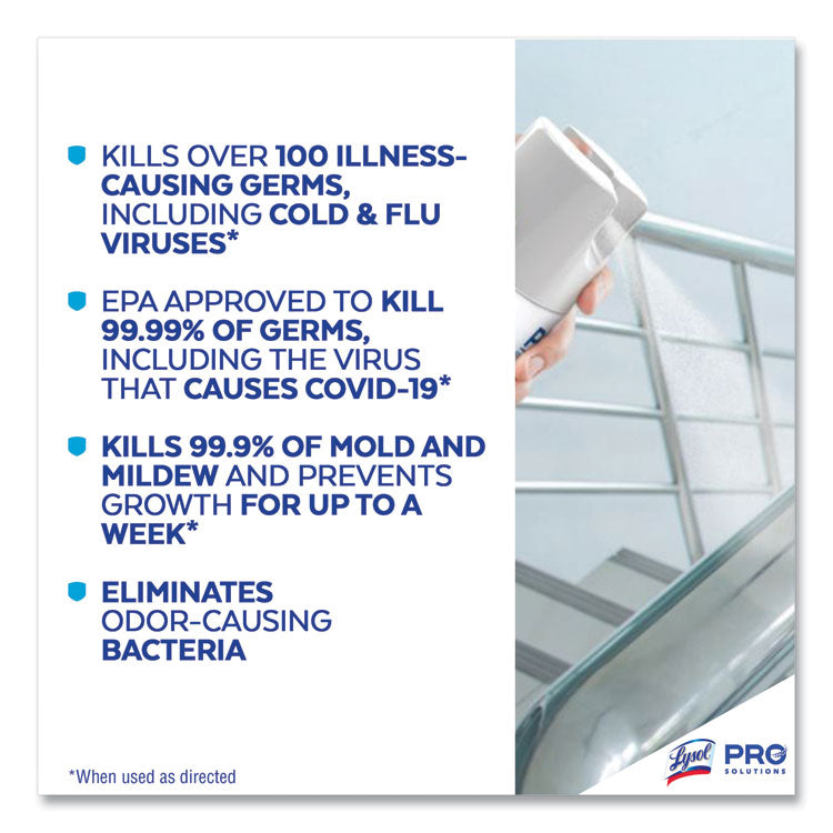 Lysol® Professional Disinfectant Spray Crisp Linen - Pack of 12 - (19 oz./canister)