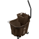 Carlisle OmniFit™ 35-Qt Mop Bucket & Side-Press Wringer Combo | Brown