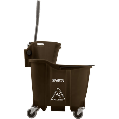 Carlisle OmniFit™ 35-Qt Mop Bucket & Side-Press Wringer Combo | Brown