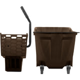 Carlisle OmniFit™ 35-Qt Mop Bucket & Side-Press Wringer Combo | Brown