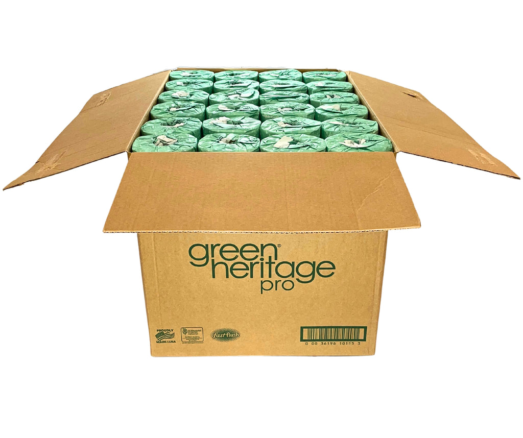 Atlas Paper Mills® Green Heritage™ Single Standard Bathroom Tissue, 96 Rolls/Case, 1000 (1-ply) Sheets/Roll