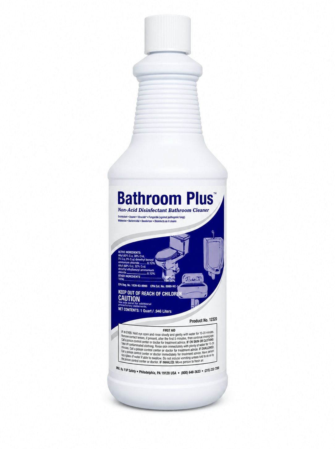 NCL® Bathroom Plus Non-Acid Disinfectant | 12 Quarts per Case