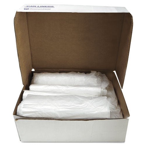 Inteplast® High-Density Commercial Can Liners | Natural | 16 Microns | 43x48 | 55-60 Gallon Capacity | 200 Liners/Case