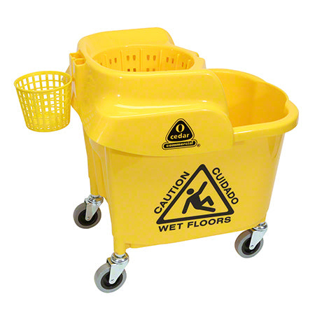 O-Cedar MaxiRough® Institutional Mop Bucket & Wringer | 35 Qt
