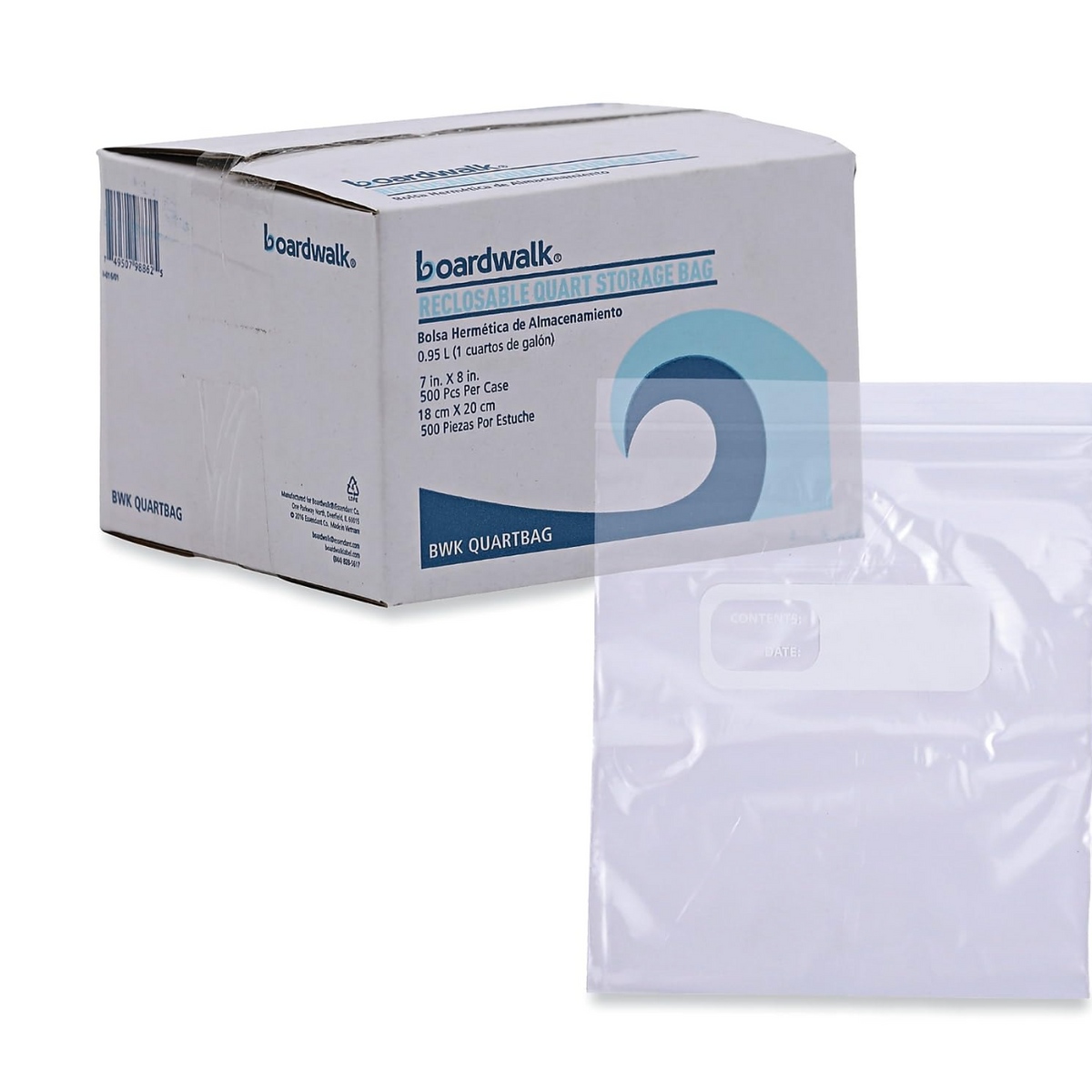 Closable Boardwalk Closable 1 Quart Food Storage Bags - 7 in. x 8 in. – Winston ...