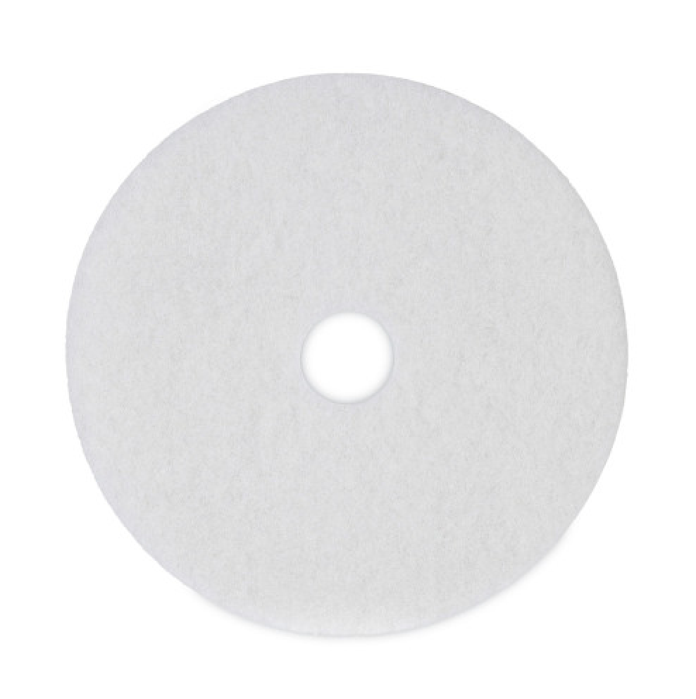 19" Buffing Floor Pads  | White | 5-Pack