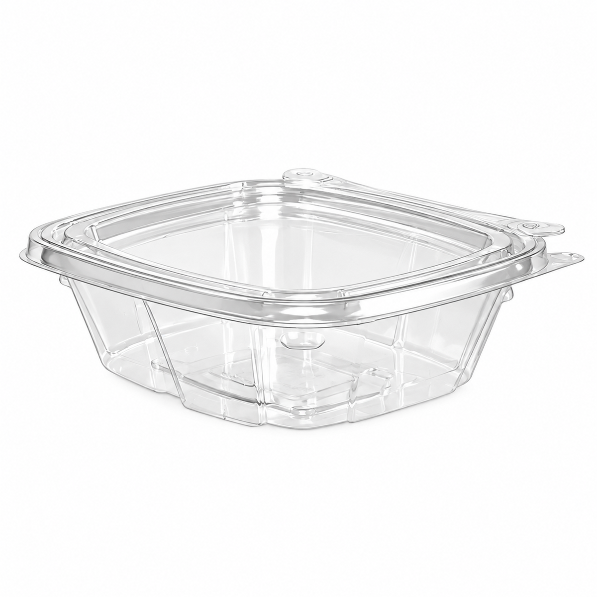 Dart® 8 oz. Tamper-Evident &amp; Tamper-Resistant PET Hinged Container with Flat Lid | 200/Case