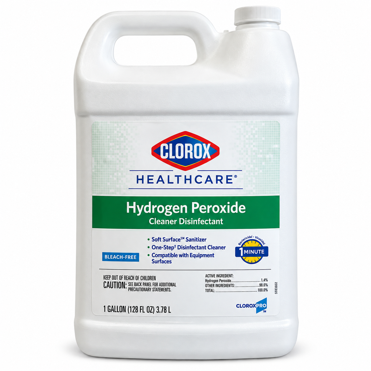 Clorox Healthcare® Hydrogen Peroxide Cleaner Disinfectant | 1 Gallon Refill
