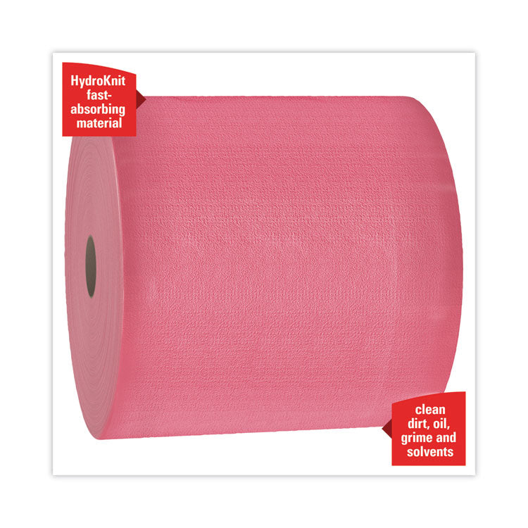 WypAll® PowerClean™ X80 Heavy Duty Cloths, Jumbo Roll - Red, 475 Wipers/Roll, 1 Roll/Case